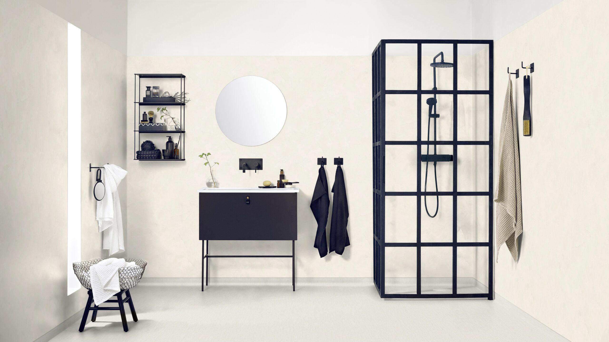 Våtroms Vegg Aquarelle - Royal Marble 2 Light Grey 2m - Bilde 2