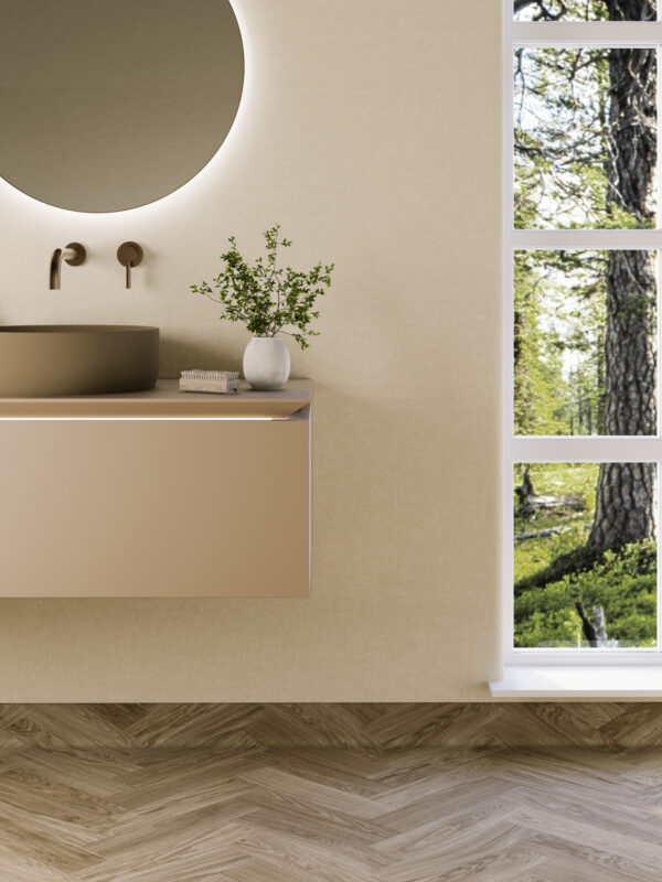 Våtroms Vegg Aquarelle - Chambray Linen 2m