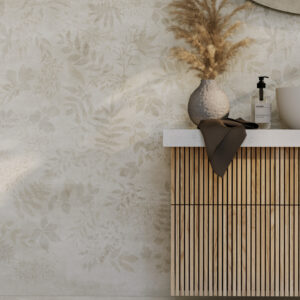 Våtroms Vegg Aquarelle - Botanic Grey 2m