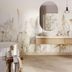 Våtroms Vegg Aquarelle - Autumn Mist 2m