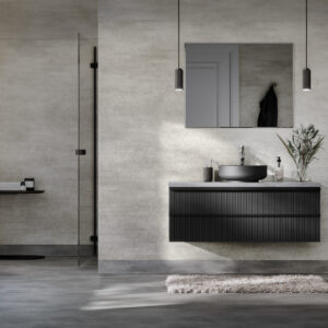 Våtroms Vegg Aquarelle - Connect Grey 2m - Bilde 3