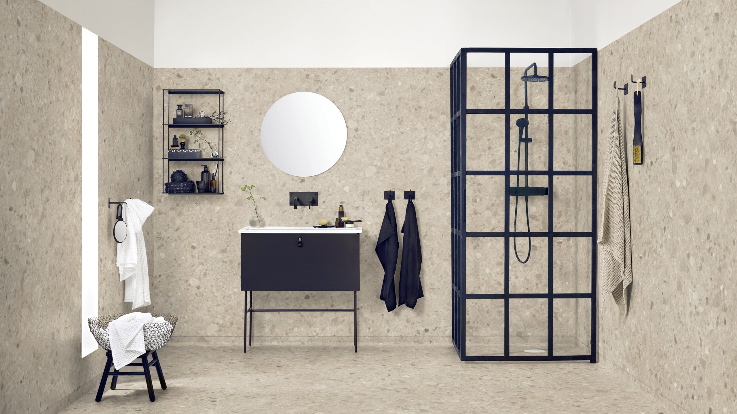 Våtroms Vegg Aquarelle - Brecciastone Fawn 2m - Bilde 3