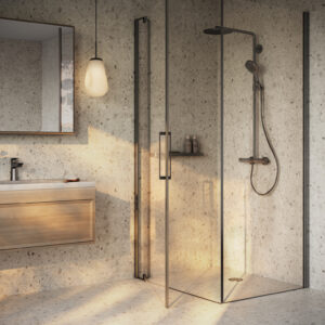 Aquarelle Brecciastone Beige – våtromsgulv med beige steinmønster