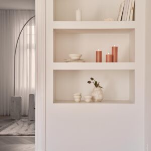 Eksklusivt LED-kubbelys fra Ester & Erik i fargen Rosy Caramel No. 20. 20 cm høyt med realistisk flamme og ekte voks-finish – trygt, elegant og stemningsfullt.