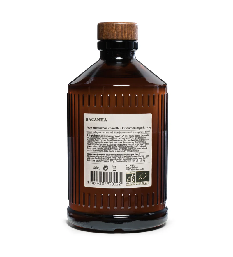 Cinnamon Organic Syrup 400ml - Bilde 2
