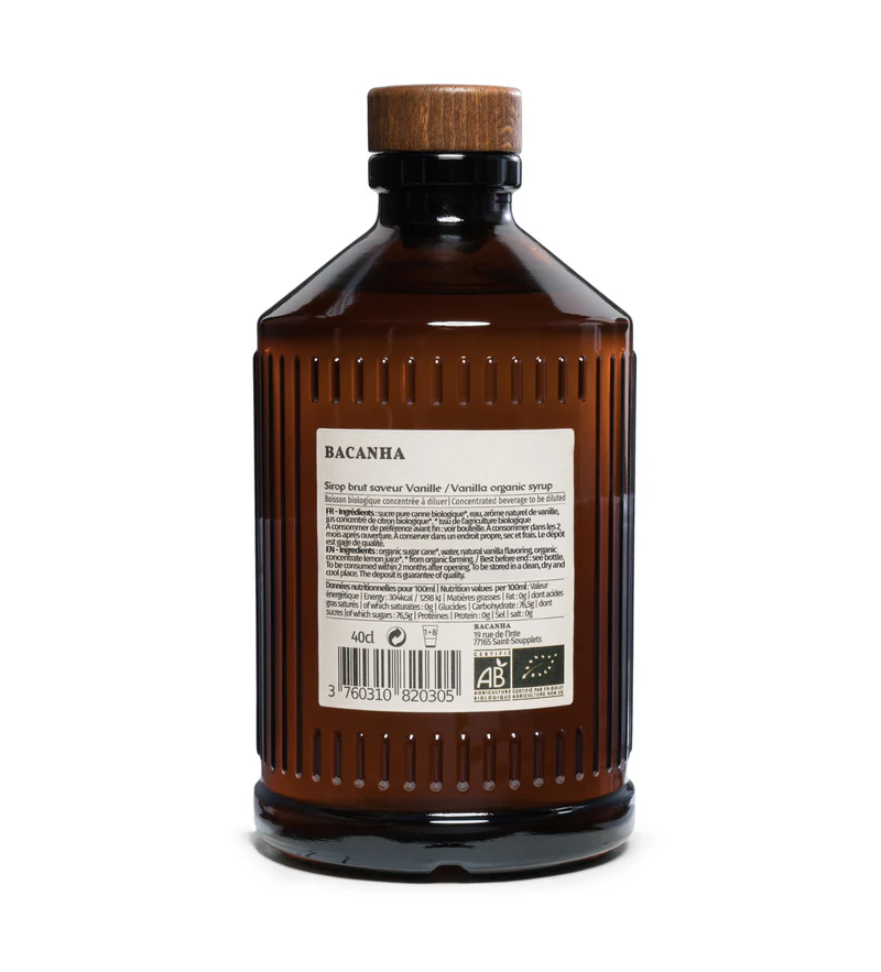 Vanilla Organic Syrup 400ml - Bilde 5