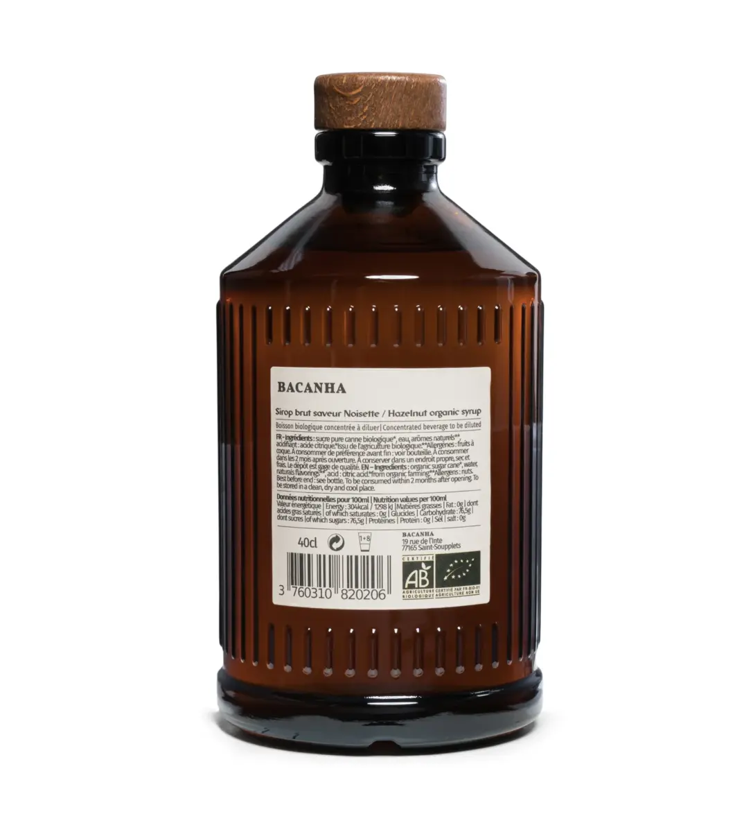 Hazelnut Organic Syrup 400ml
