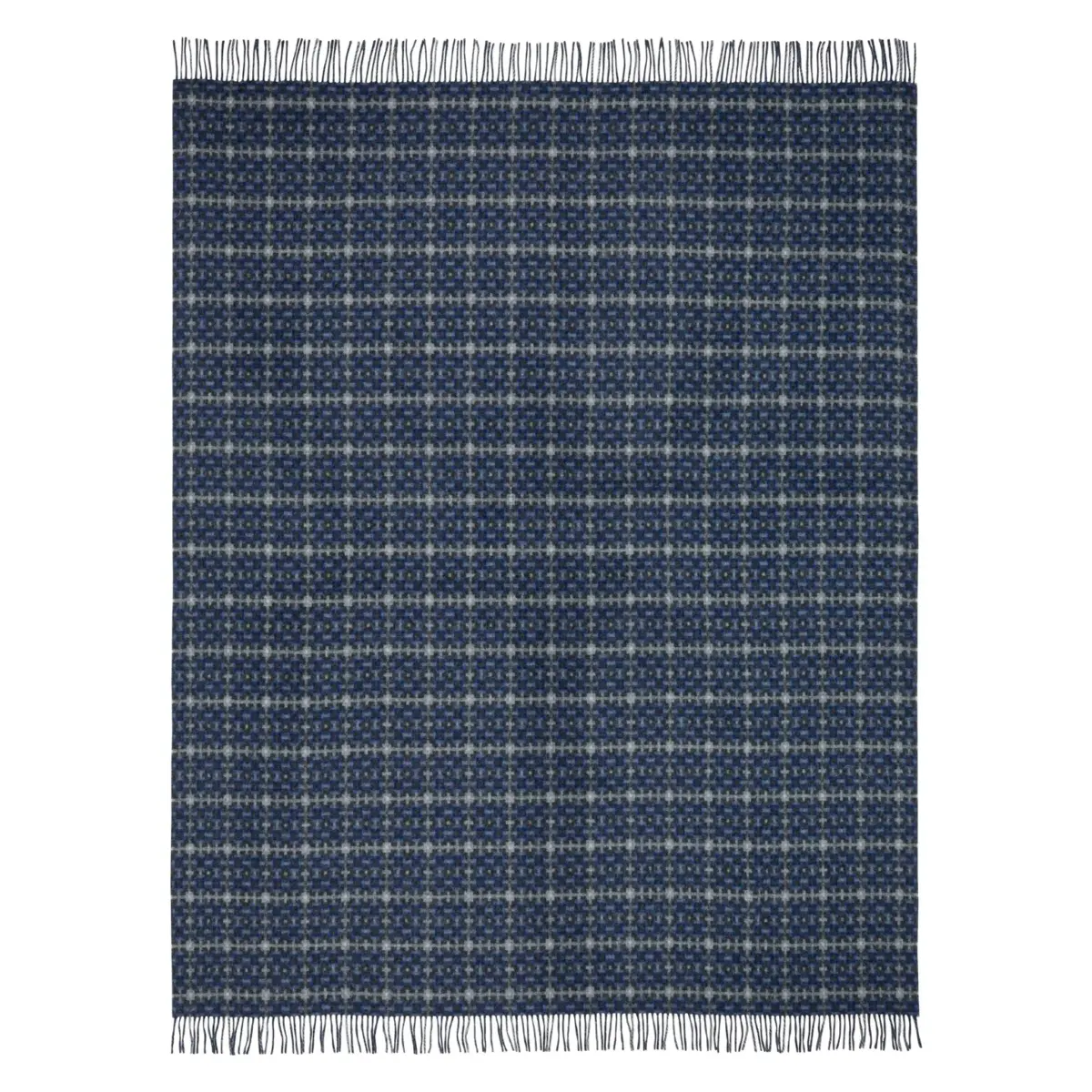 Pembroke Pledd Merinoull – Cobalt