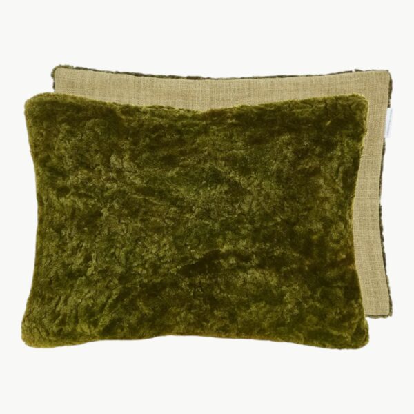 Grønn mose farget pyntepute fra Designers Guild