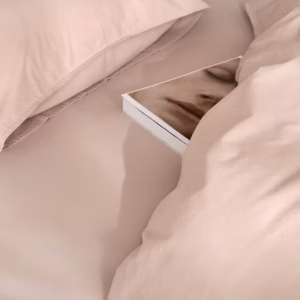 Frøya Bomullsengesett - Dus Rosa - Bilde 3