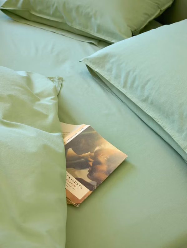 Frøya Bomullsengesett - Vårgrønn - Bilde 3