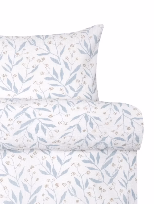 Thale Kreppsengesett - Dempet Blå - Bilde 4