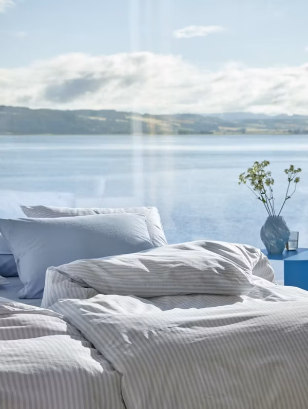 Tor Bomullsengesett - Dempet Blå