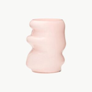 Hübsch Lote Vase Pink – Skulpturell Glassvase 20 cm