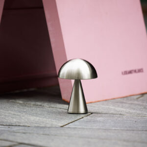 Mush Oppladbar Bordlampe – Nickel - Bilde 2