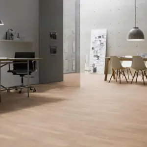 TERHURNE PARKETT HVIT EIK NATUR 3-STAV MATTLAKK 20CM - Bilde 1