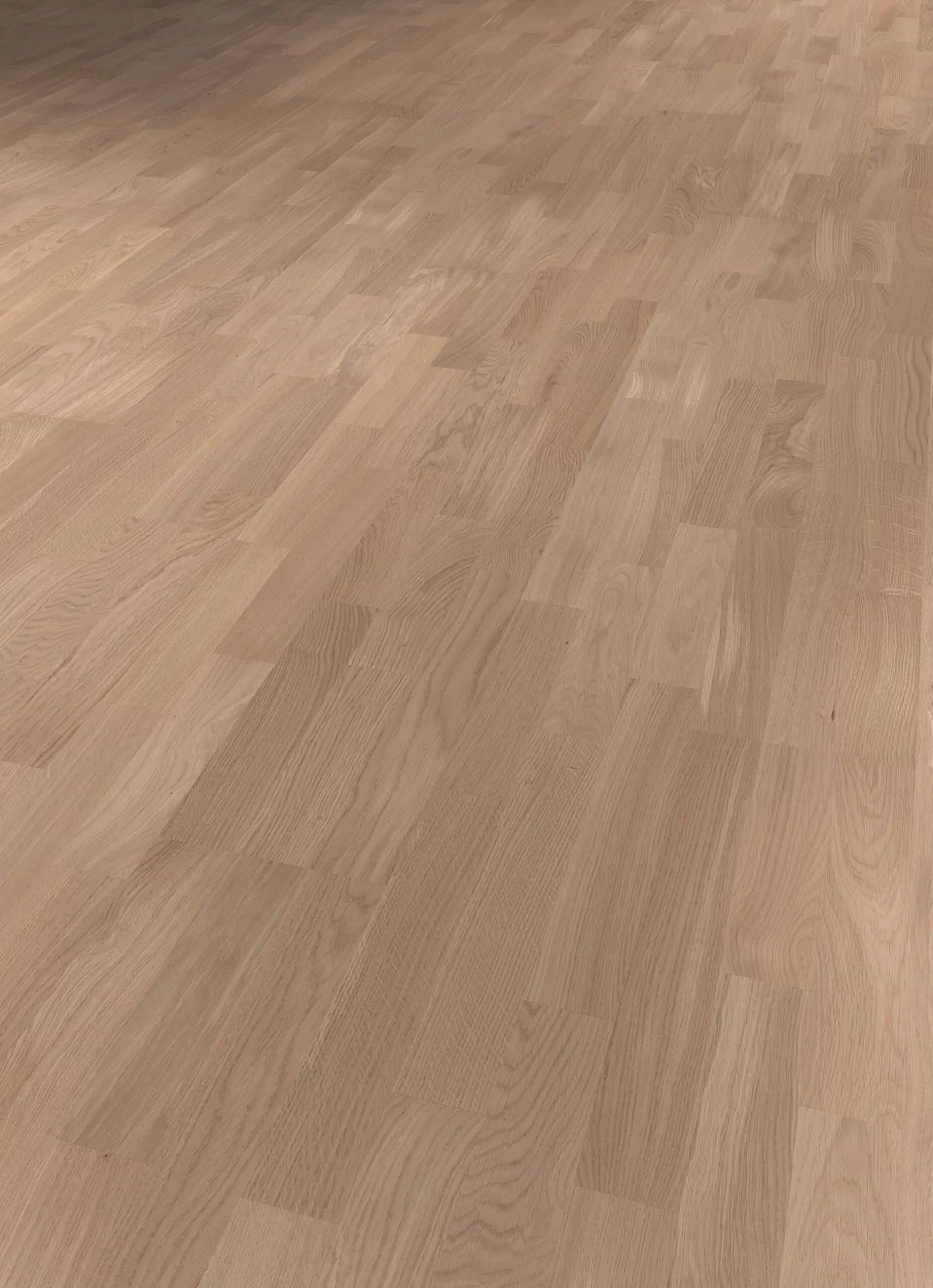 TERHURNE PARKETT HVIT EIK NATUR 3-STAV MATTLAKK 20CM - Bilde 4