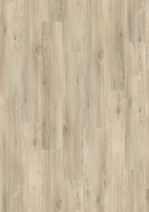 Lys eikefarget klikkvinyl med naturlig trestruktur og plankemønster