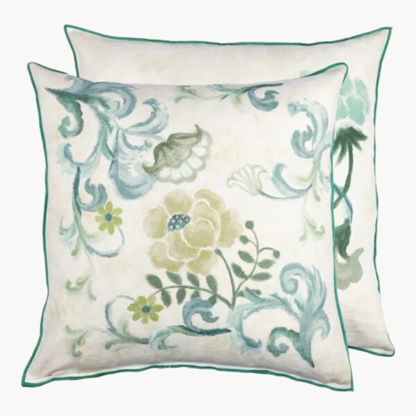 Osier Damassé Eau de Nil Pyntepute