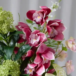 Blush Bloom - Kunstig Blomsterbukett Rosa - Bilde 2