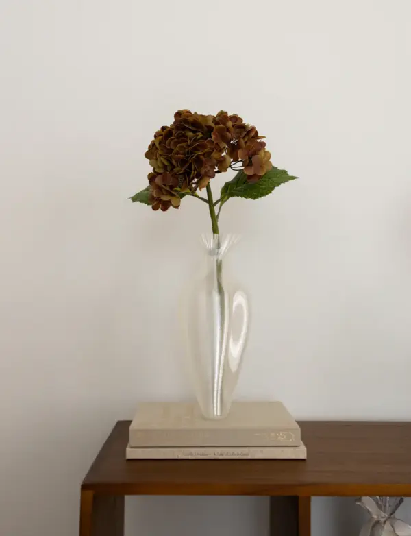 Kunstig hortensia dusty brown fra Bloom Objects naturtro blomst