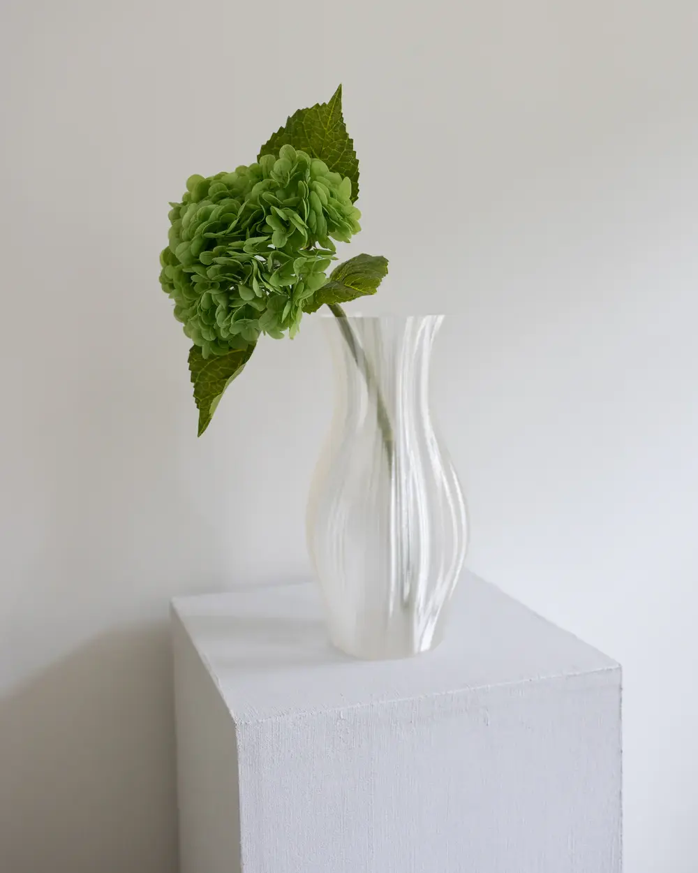 Kunstig hortensia grønn fra Bloom Objects naturtro blomst