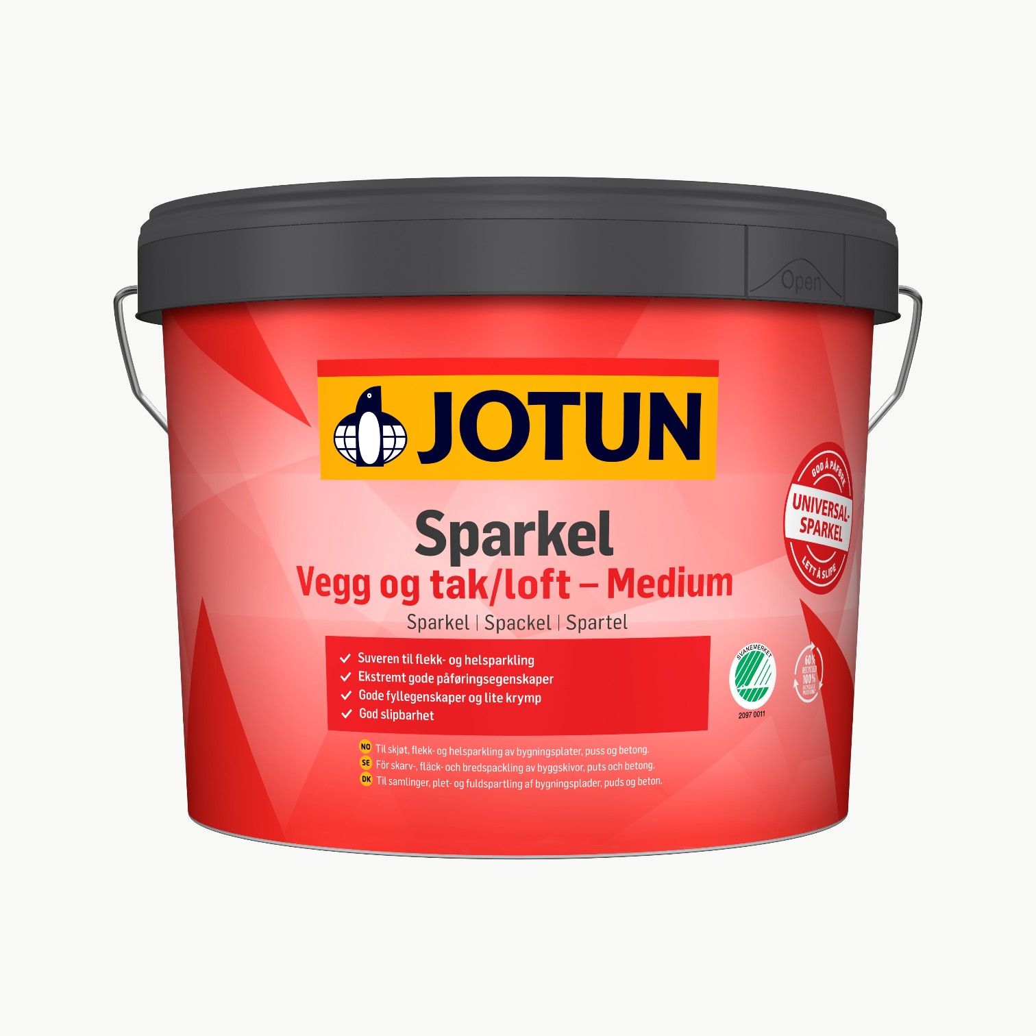 Jotun Sparkel Vegg og Tak Medium spann for flekk- og helsparkling