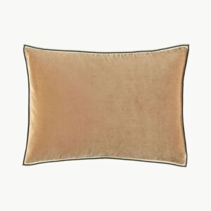 Pyntepute i brun tone med kontrastkant, 40 x 55 cm