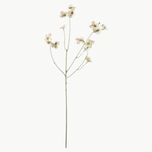 Dekorativ Pensé stilk 63 cm med små blomster i lyse toner