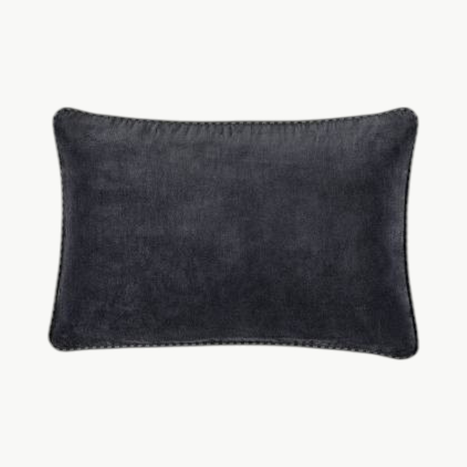 Pyntepute i mørk blå farge med rektangulær form, 30 x 45 cm