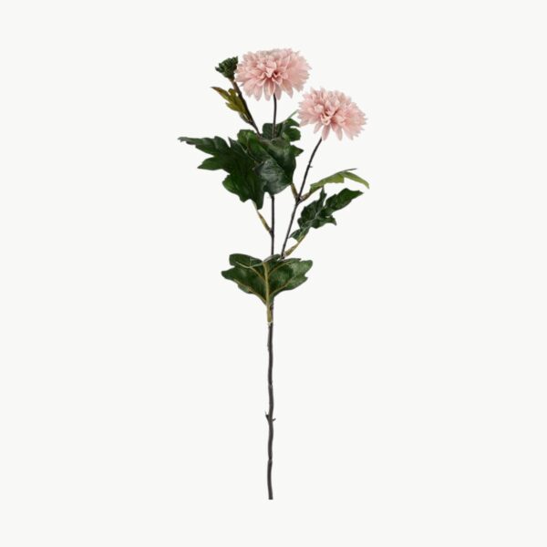 Kunstig chrysanthemum i rosa med stilk, 53 cm