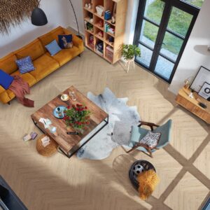 Laminat MeisterDesign LS 350 Sand Cliff Oak 07122 – Fiskebensgulv - Bilde 2