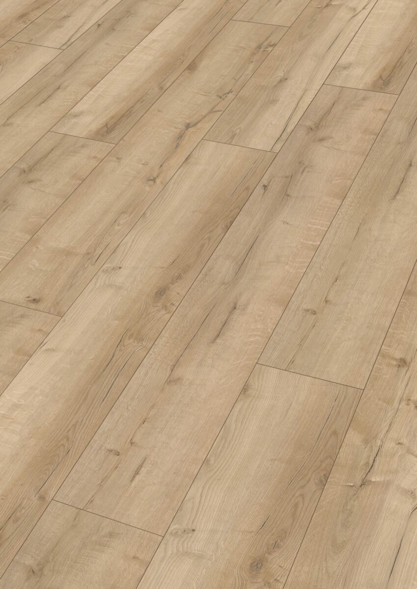 Klikkvinylgulv Rigid-Vinyl RM 500S String band 20207 eikedekor med naturtro trestruktur og brede planker