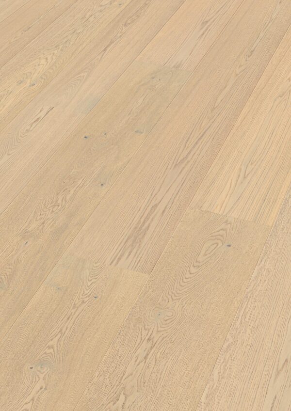 Herdet tregulv Lindura Milk Cream Oak Lively 20228 – Brede Planker – Ultramattlakk - Bilde 2