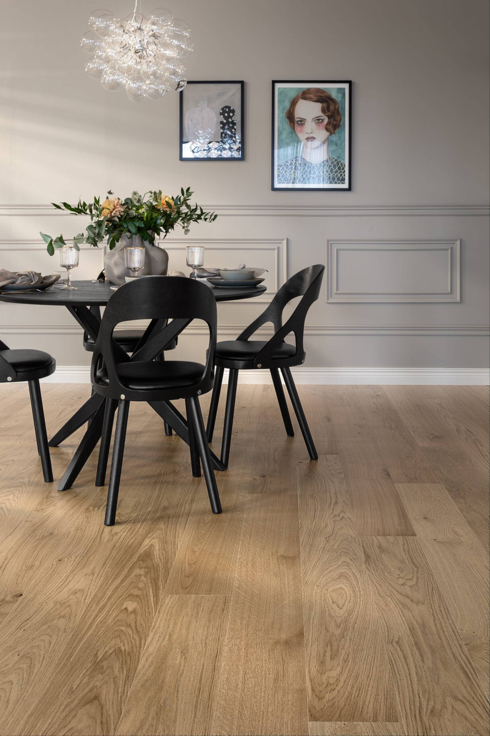 Maxwood XL Ek Unique Amber plankegulv i eik med matt lakk og struktur