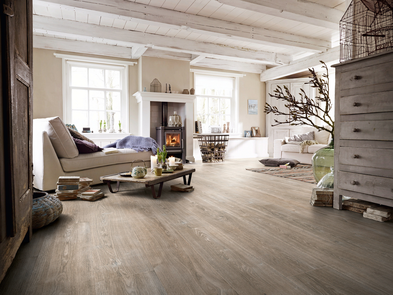 Laminat MeisterDesign LL 250 White Grey Oak 06277