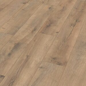 Klikkvinyl gulv i eikedekor Cracked terra oak 06439 med naturlig trestruktur og mikrofas