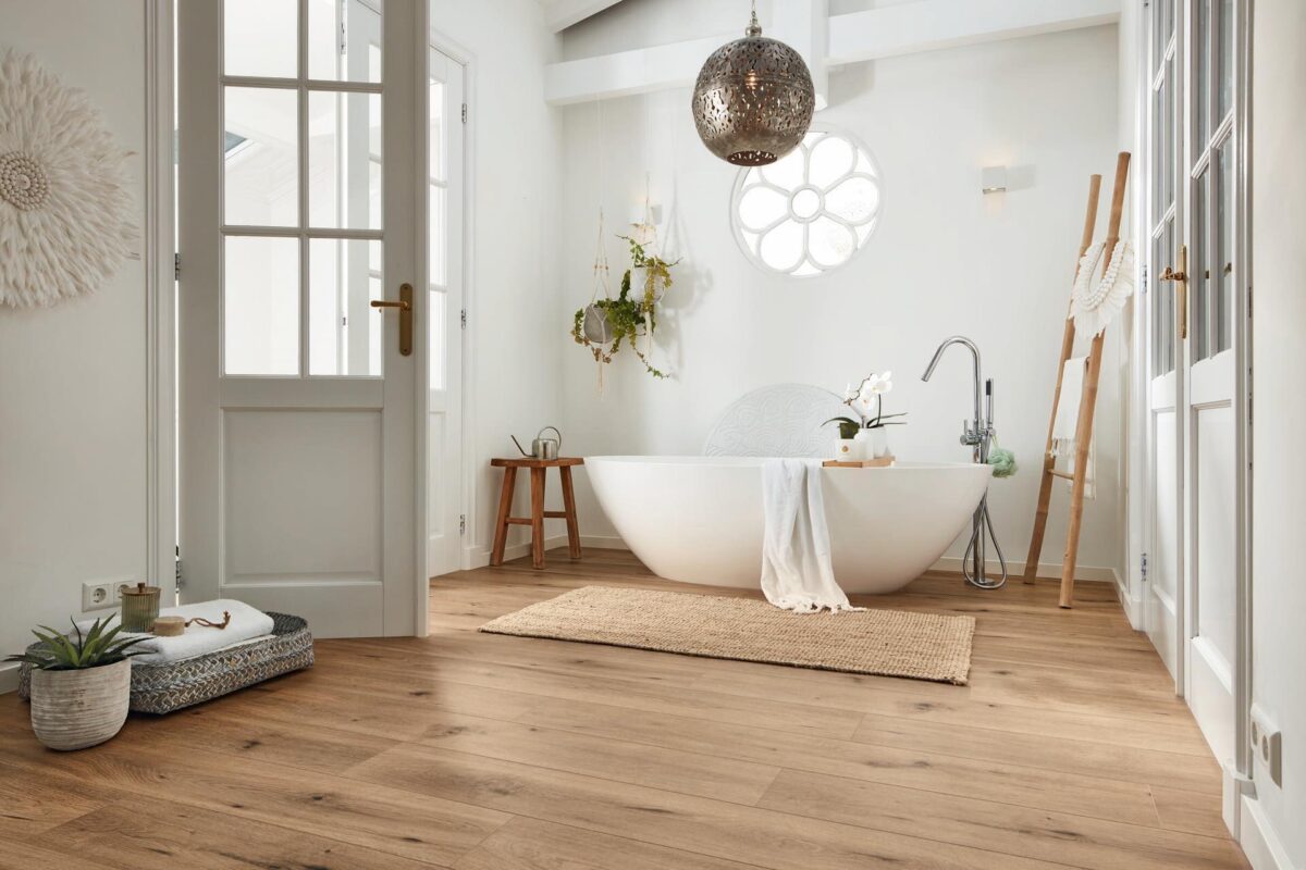 Klikkvinyl med kork Design. next DD 500 S – Light field oak 06843