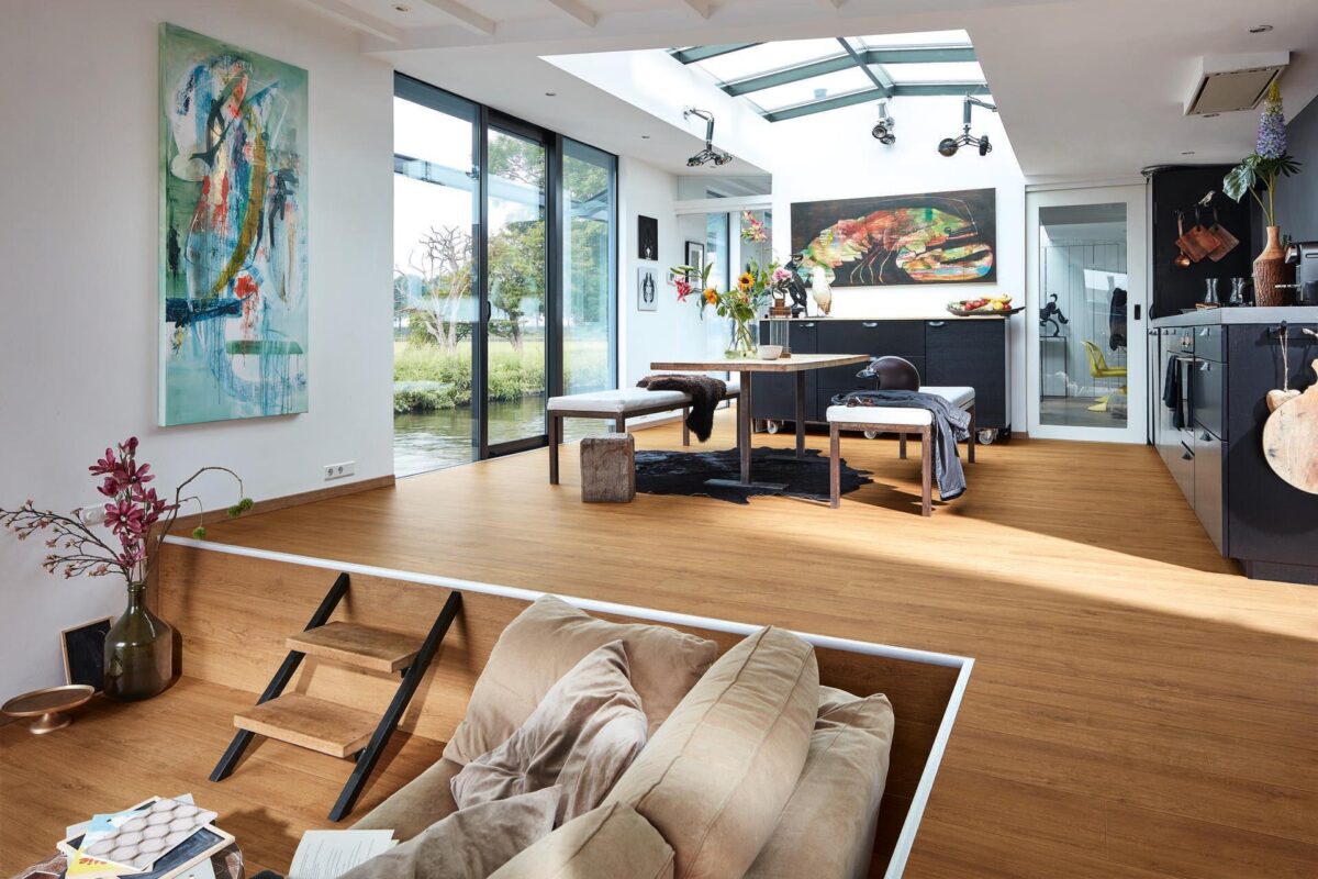 Klikkvinyl med kork Design. next DD 500 S – Golden Oak 06999