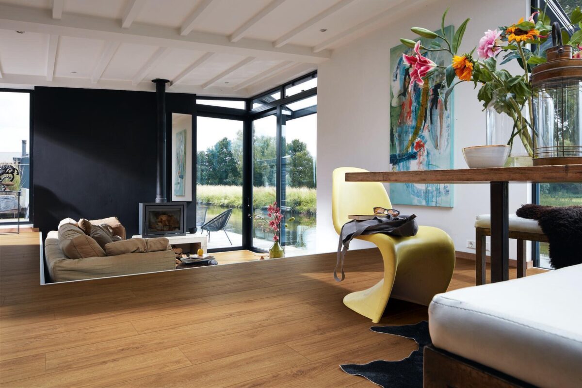 Klikkvinyl med kork Design. next DD 500 S – Golden Oak 06999