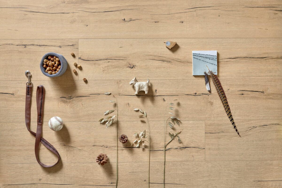 Klikkvinyl med kork Design. next DL 500 S – Light Old Wood Oak 07139