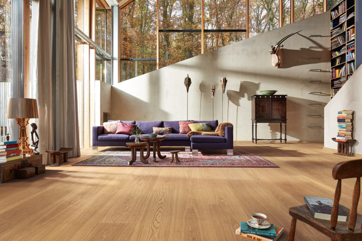 Herdet tregulv Lindura Oak Natural Pure 08906 – Brede Planker – Naturlig Oljet