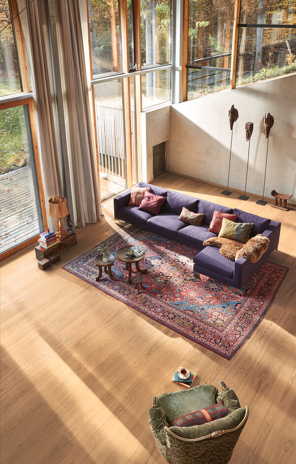 Herdet tregulv Lindura Oak Natural Pure 08906 – Ekstra Brede Planker – Naturlig Oljet - Bilde 3