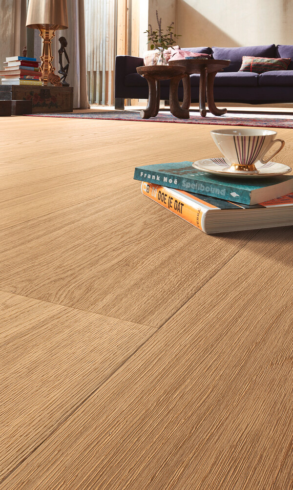 Herdet tregulv Lindura Oak Natural Pure 08906 – Ekstra Brede Planker – Naturlig Oljet - Bilde 4