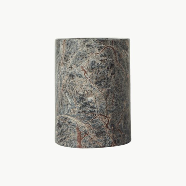 Muubs Vita tannbørsteholder Seagrass i marmor med naturlige beige og jordlige toner