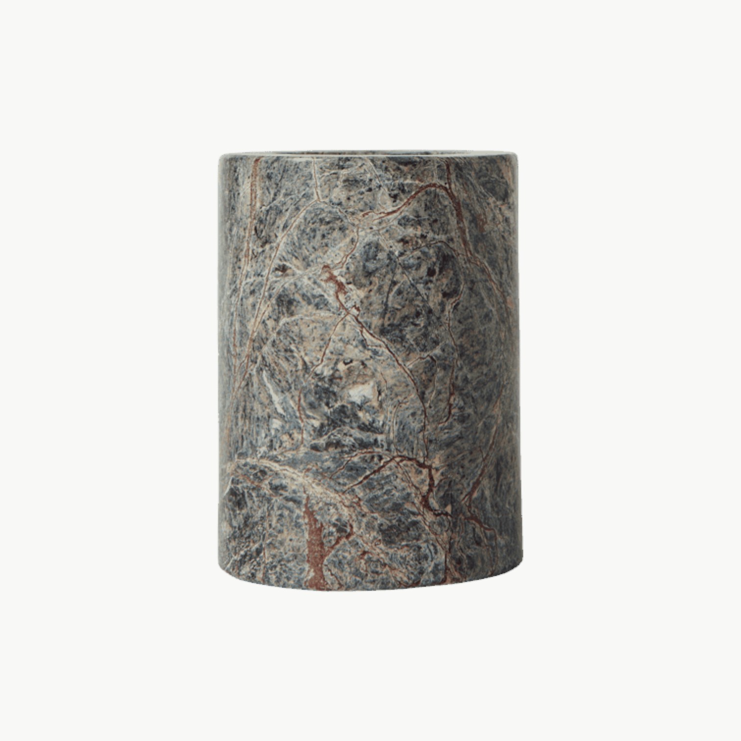 Muubs Vita tannbørsteholder Seagrass i marmor med naturlige beige og jordlige toner