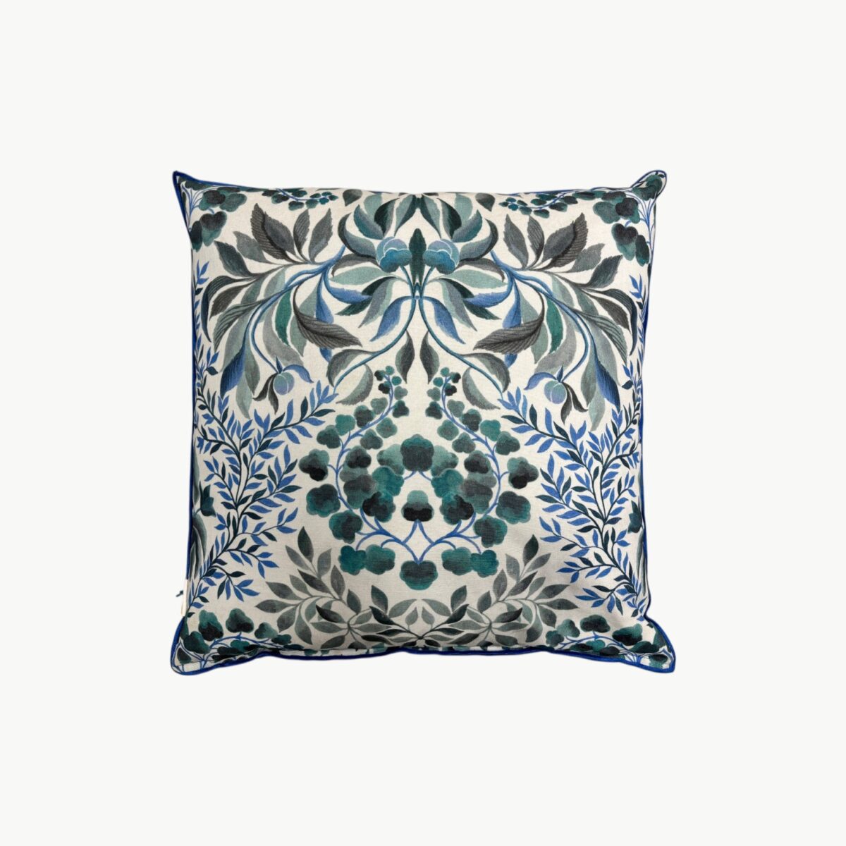 Ikebana Damask Slate Blue Pyntepute