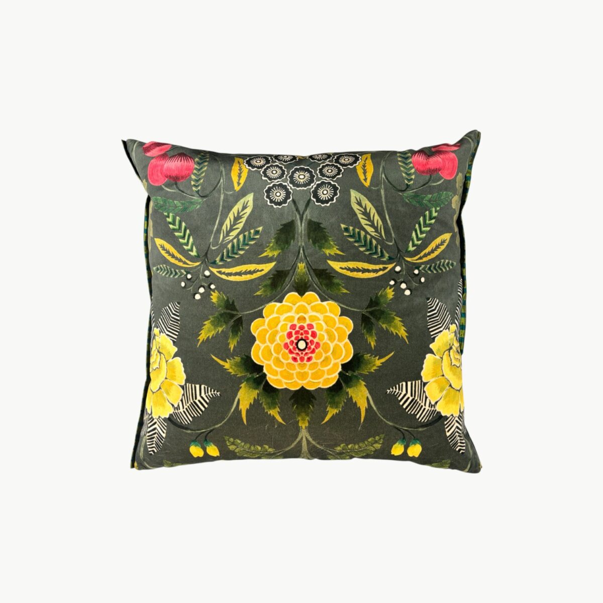 Brocart Decorativif Velours Olive Pyntepute
