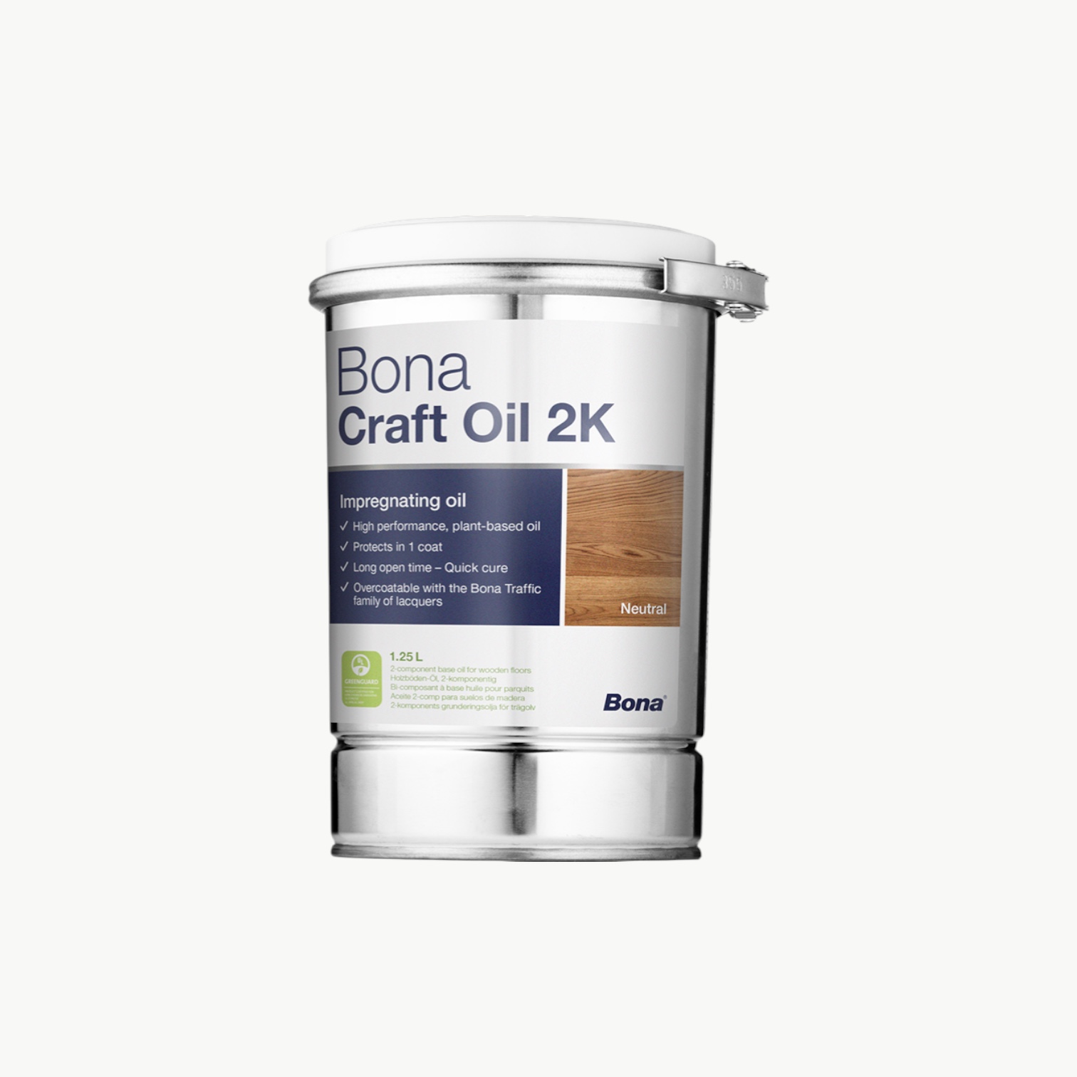 Bona Craft Oil 2K Frost 1 25L hardvoksolje til tregulv