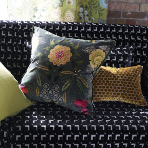 Brocart Decorativif Velours Olive Pyntepute - Bilde 3